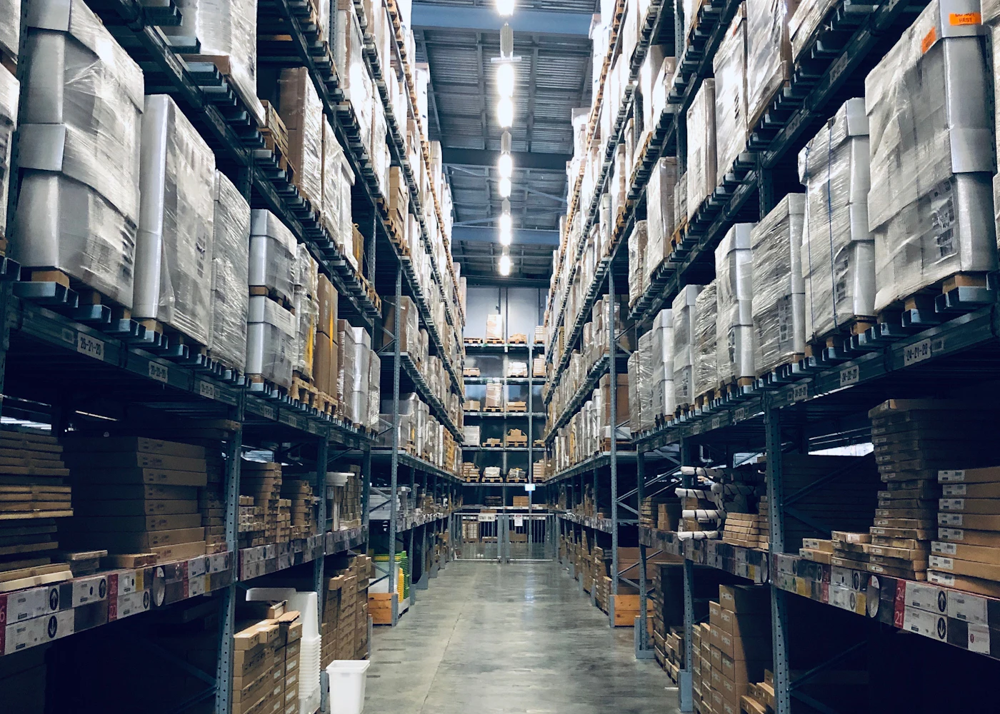 Allée de stockage et de conditionnement, visuel illustratif